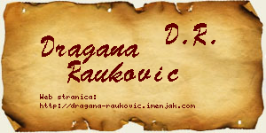 Dragana Rauković vizit kartica